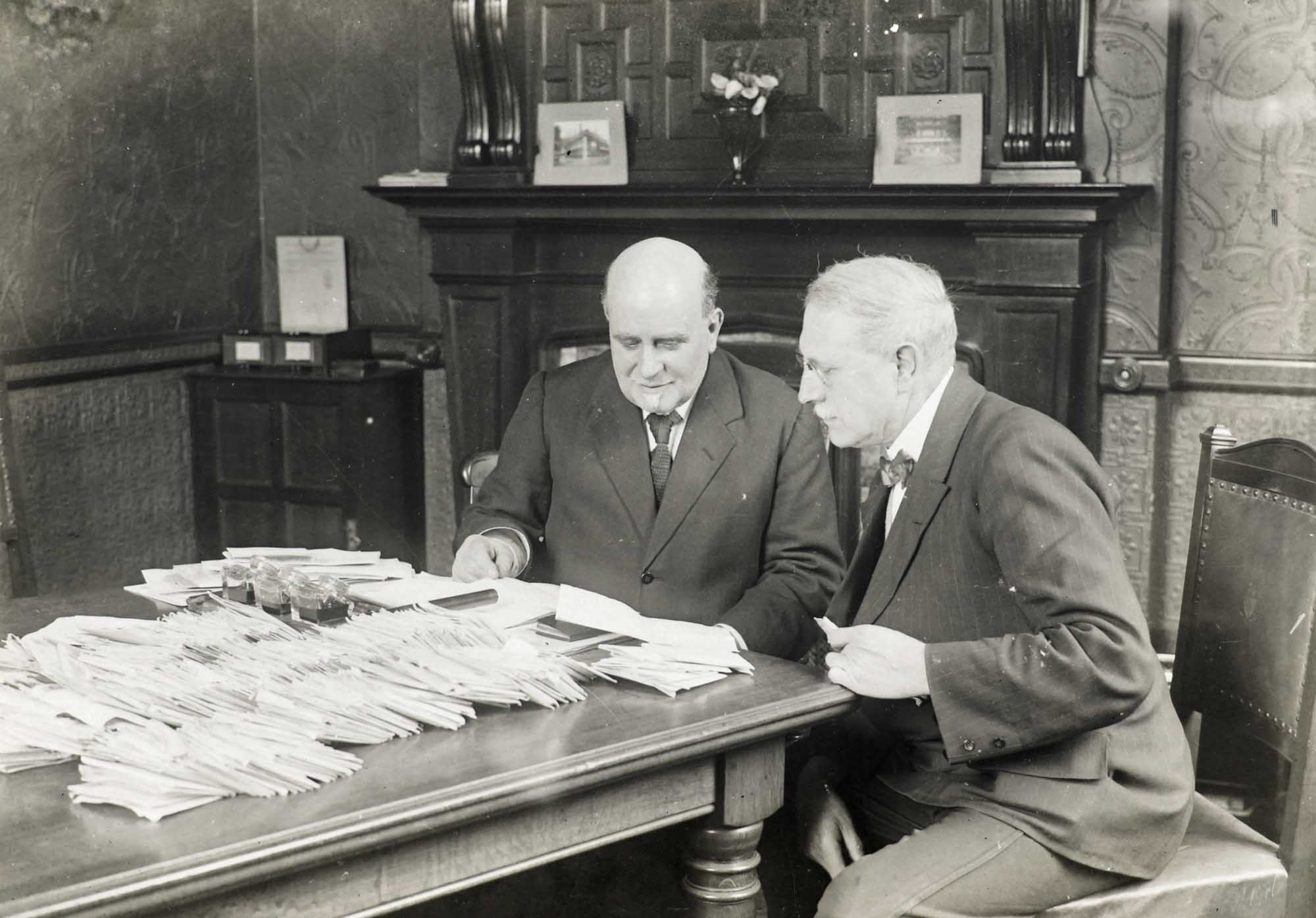 Lord Mayor Amos Sherriff in his office